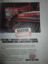 Carraro TRATTORI  Pubblicita'  Advertising  ORIGINALE  1983