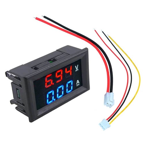 Voltmetro 100v 10a - dc,