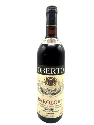 Vintage vino rosso barolo 1978 - vintage,