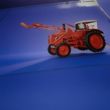 Brochure TRATTORE HANOMAG BRILLANT 600 61 HP pubblicitario Epoca originale 1965