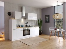 Cucina angolo cottura blocco cucina componibile bianco Malia 240 cm Respkta
