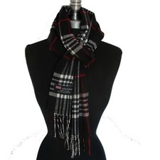 Echarpe NOIRE  homme 100 %