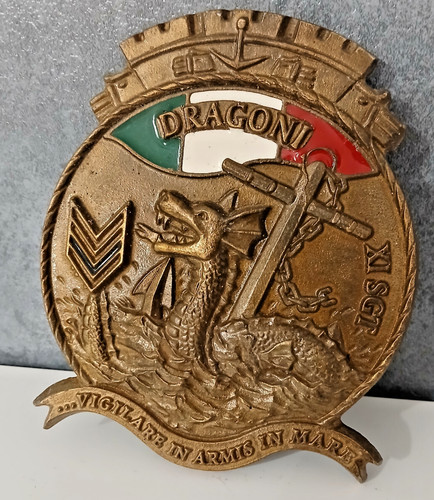 Placca targa dragoni sgt - xi,