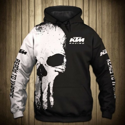 Felpa con cappuccio ktm skull - felpa,