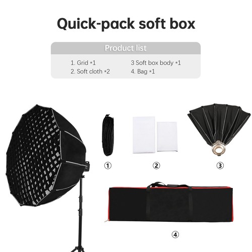 Softbox parabolico 120 - 120, cm/47