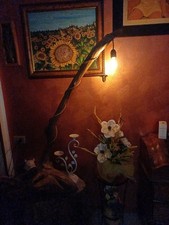 piantana lampada da terra Legno Marino