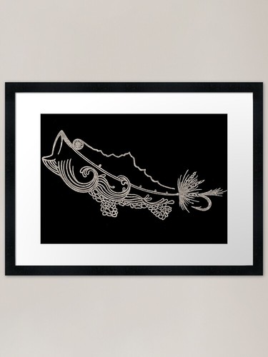 Flyfish bone stampa - flyfish-bone, artistica