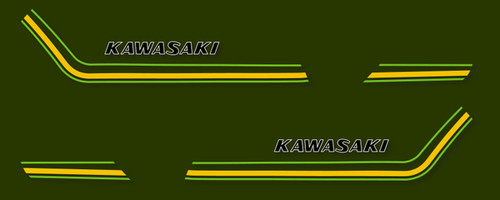 Kawasaki 400 stickers - a3,