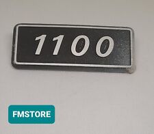 FIAT 1100 LOGO METALLO EMBLEMA FREGIO STEMMA SCRITTA BADGE RICAMBIO AUTO ITALIA