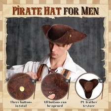 Cappello tricorno pirata a