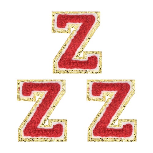 Pezze lettere chenille - 3, in