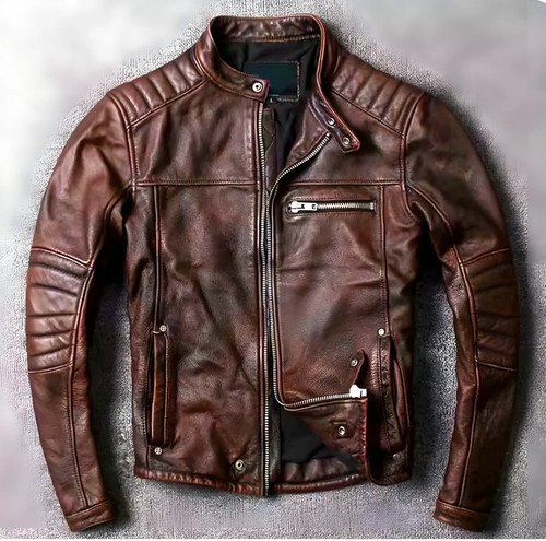 Giacca motociclista uomo - giacca,