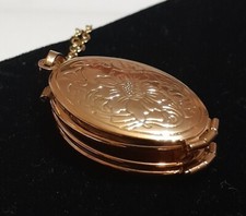 COLLANA-PORTAFOTO '20 ''4 foto'' CM.55, CIONDOLO CM.4x2 lega ORO GIALLO/ARGENTO
