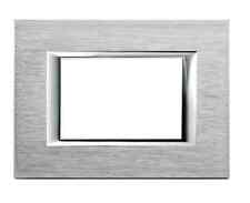 BTICINO AXOLUTE HA4803CR PLACCA RETTANGOLARE A 3 MODULI ANODIZZATI CROMO