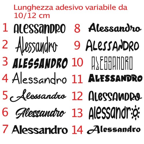 Adesivo nome personalizzato - , 5