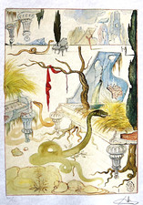 Salvador dali litografia coa - dali,