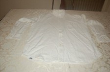 Francesco Fontana, Camicia uomo, panna, Shantung di lino, tg XL, usata