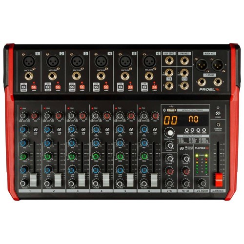 Proel playmix10 mixer compatto - playmix10,
