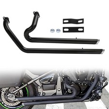 Impianto di scarico sfalsato Shortshots per Kawasaki Vulcan 900 VN900 Classic Custom