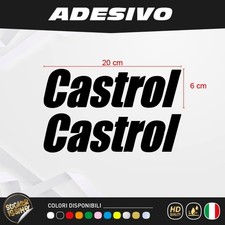 2 Adesivi Castrol Motor Oil