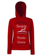 FELPA DONNA Non ho bisogno di TERAPIA ma d fare PUNTO CROCE idea regalo ricamare