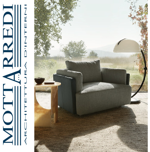 Poltrona tessuto con base - in,