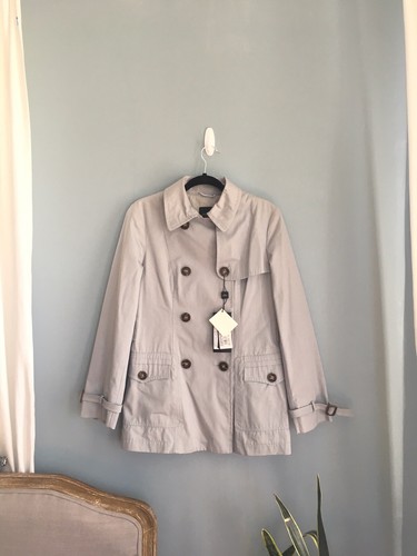 Trench coat blu max mara - mara, nuovo