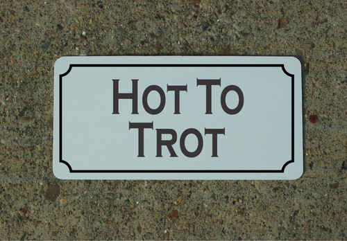 Insegna metallo hot trot - insegna,