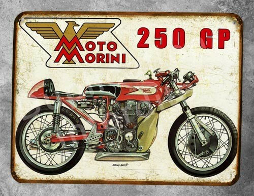 Plaque metal vintage moto - vintage,