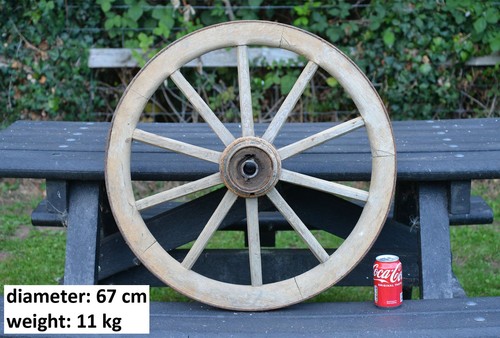 Vecchio carrello legno - carrello, in