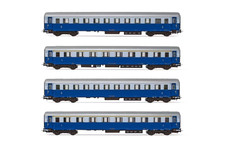 HR4324 Rivarossi Set Treno Azzurro 4 CARROZZE Tipo 46 livrea blu celeste FS