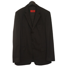 Uomo HUGO BOSS Giacca Marrone Lana Formale Albo Misura 102 EU52L UK / US42L