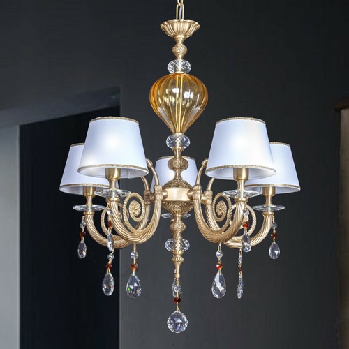 Lampadario ottone fusione - di,