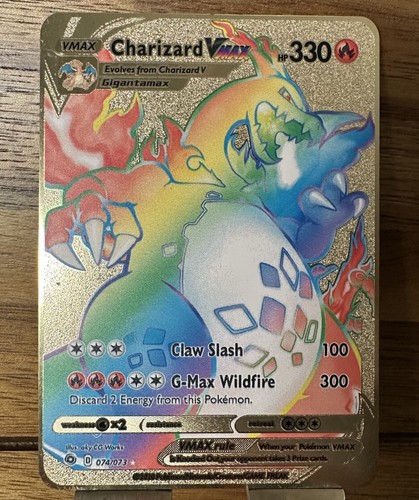 Carta charizard vmax rainbow - carta,
