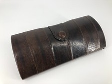 Pochette in reptile leather vintage - pochette rigida In pelle di rettile