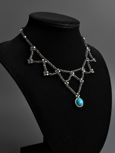 Collana artigianale retro - collana,