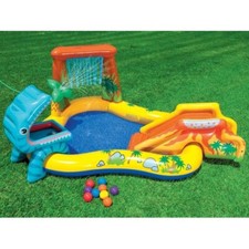 Piscina con Scivolo Dinosauro