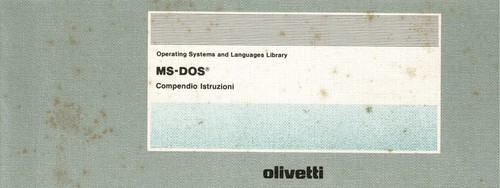 Compendio istruzioni dos - compendio, ms-dos