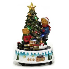 Giostra Carillon Natalizia con Luci Suoni trenino in Movimento  Villaggio Albero