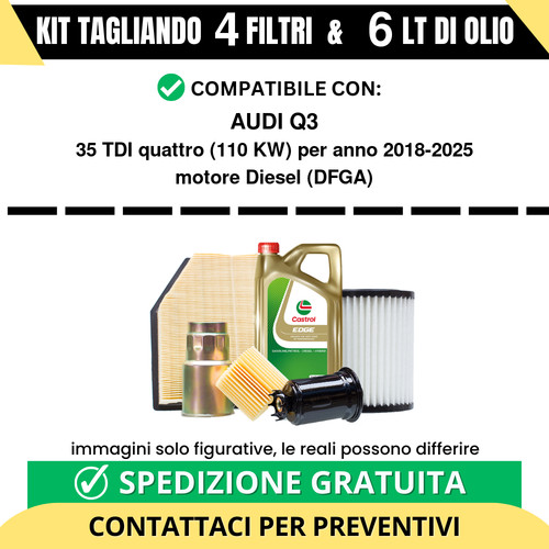 Tagliando castrol 4 - lt,