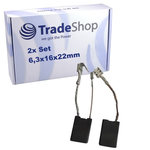 Spazzole carbone motore 3 - spazzole, 6,3
