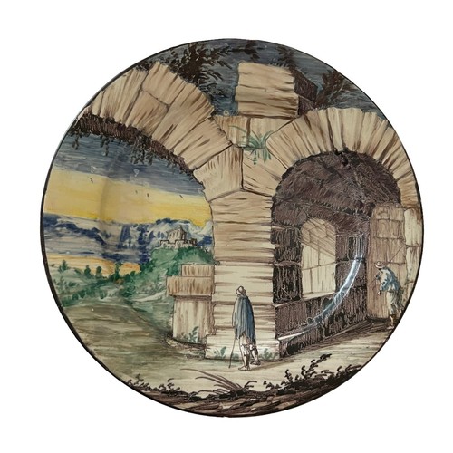 Piatto maiolica pavia - piatto,