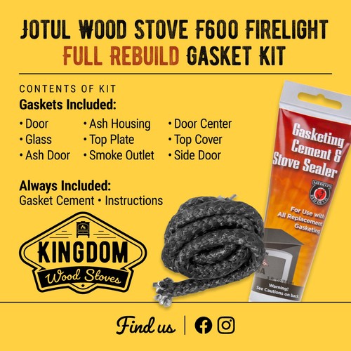 Kit guarnizioni jotul f600 - kit,