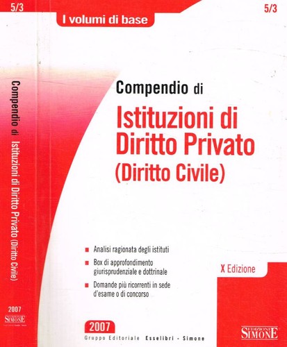 Compendio istituzioni di - istituzioni,