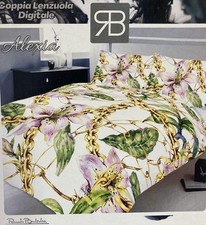 LENZUOLA COMPLETO LETTO MATRIMONIALE RENATO BALESTRA 100%COTONE ART.ALEXIA 