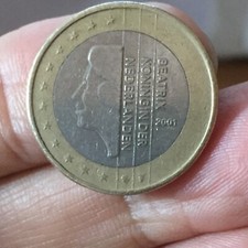 Moneta 1 euro OLANDA Beatrix