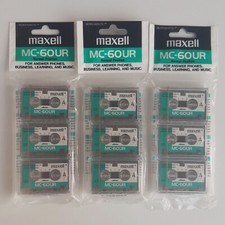 9 Microcassette Maxell MC 60UR