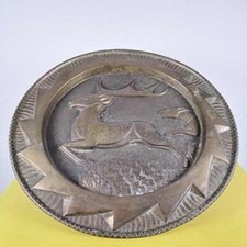 grande piatto ornamentale in rame