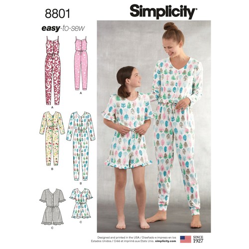 Simplicity 8801 tuta maglia - simplicity,