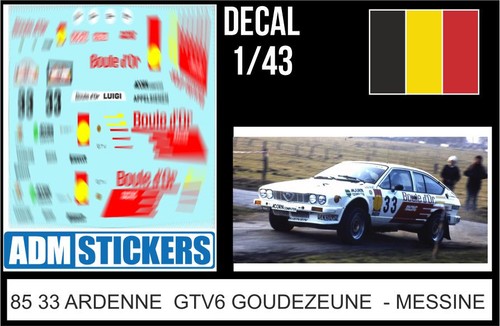 Decal 43 rally - 33, 1/43